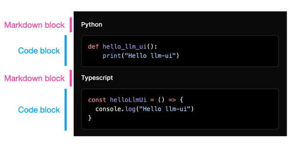 Blocks in llm-ui
